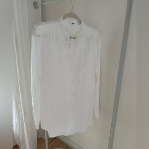 Uniqlo Bow Tie Blouse